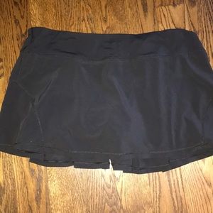 Black lululemon tennis skort
